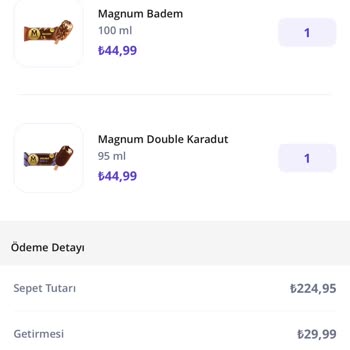 Getir Şikayet Algida Dondurma Siparişinde