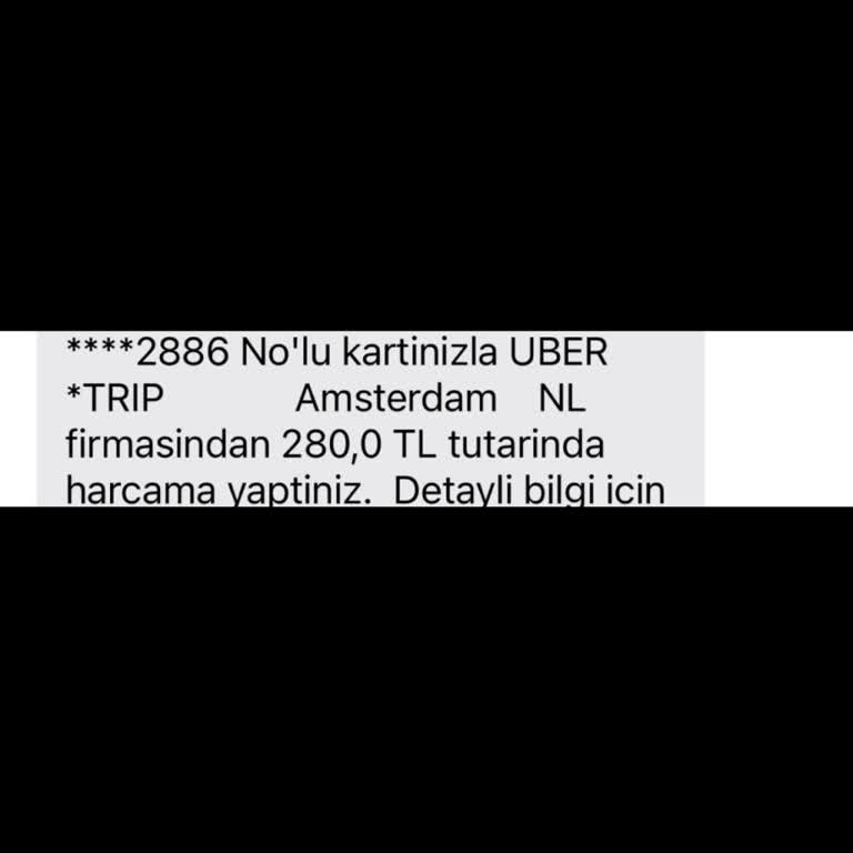 Uber Kartımdan Para Çekilmiş