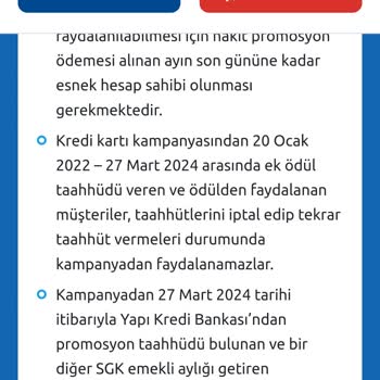 Yapı Kredi Bankası Emekli Promosyon Kampanyasında Sözünü Tutmuyor.