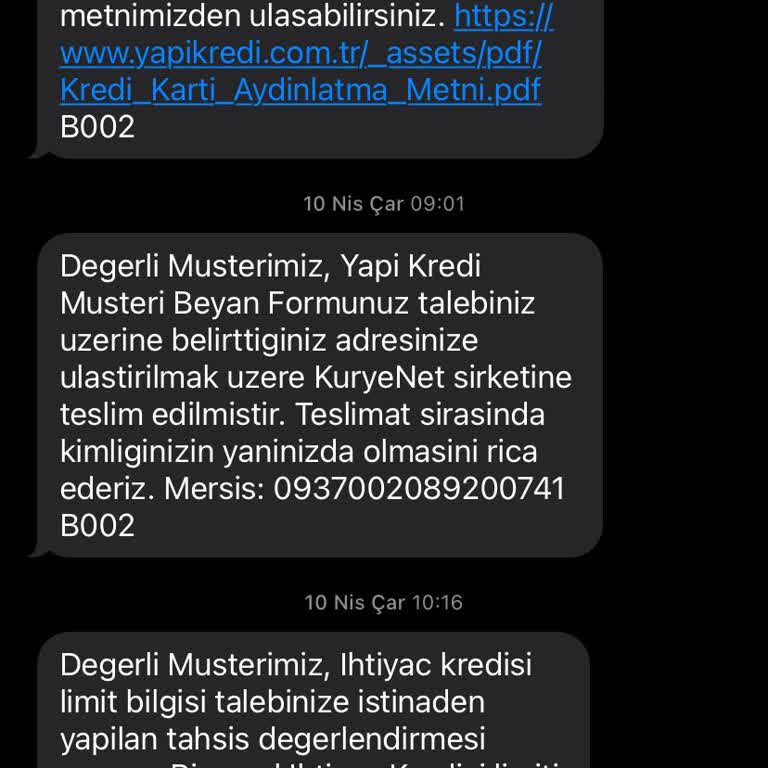Yapı Kredi Bankası Mobilden Müşteri Olma Süreci