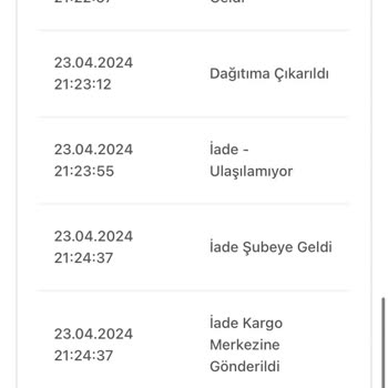 E-bebek Ürünlerim Kargodan Geri Döndü...