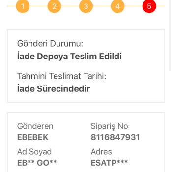 E-bebek Ürünlerim Kargodan Geri Döndü...