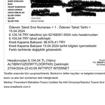 Ziraat Bankası Kredi Erken Kapatma