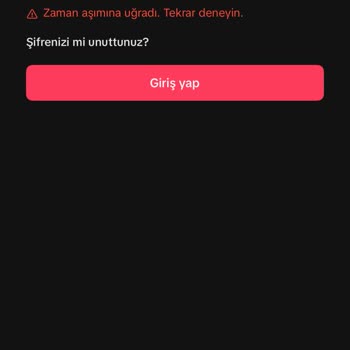 TikTok İstek Zaman Aşımına Uğradı