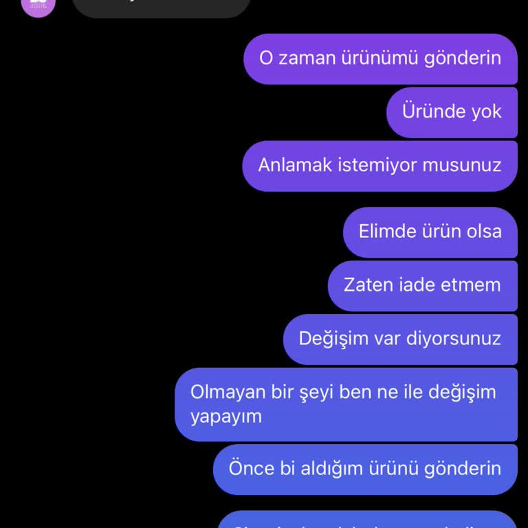 Burcum Giyim (Çayırova) Kargom Elime Ulaşmadı