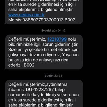 Balıkesir Sokak Aydınlatma Arızası UEDAŞ