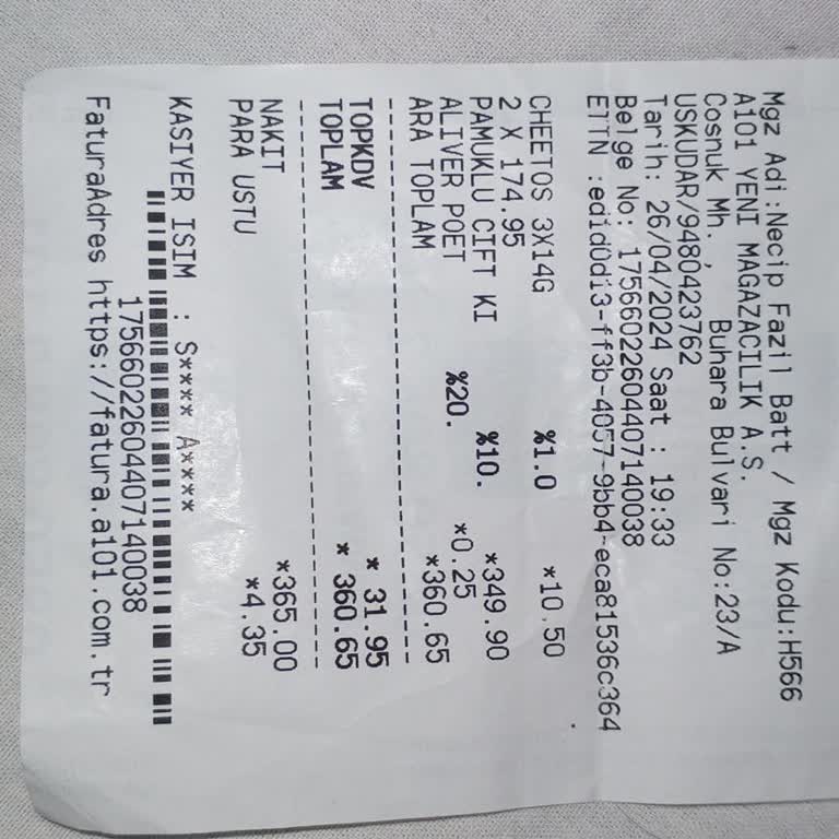 A101 Çalışanlarının Müşteriye Karşı Saygısızlık