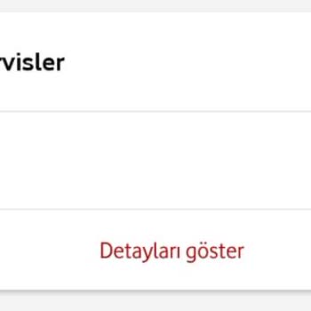 Vodafone Servisler Adında Ek Ücret