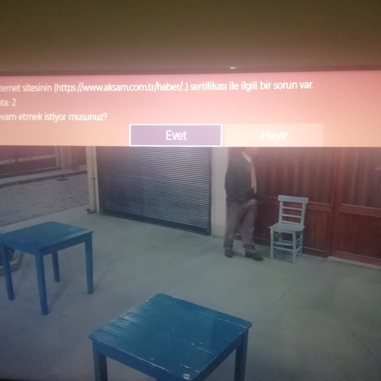Vestel TV Sertifika Hatası