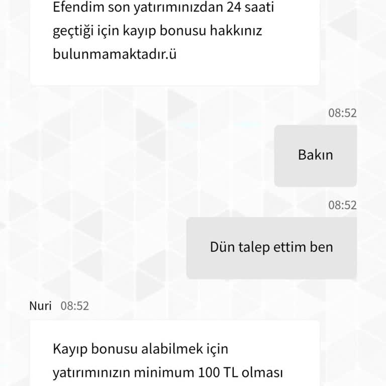 Starzbet Kayıp Bonusumu Vermediler