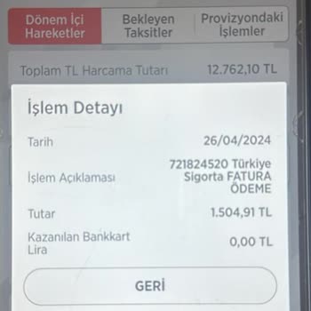 Türkiye Sigorta 2 Ayda Bir Fatura Adı Altında Para Kesiyor