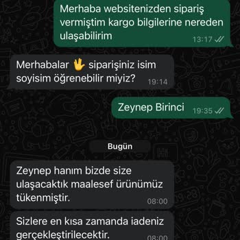 Monolou Tükenen Ürünü Satıp Kargolandı Bilgisi