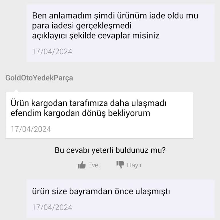 N11 Ürün İade Sorunu