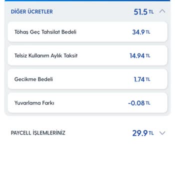 Turkcell TÖHAŞ Geç Tahsilat Bedeli