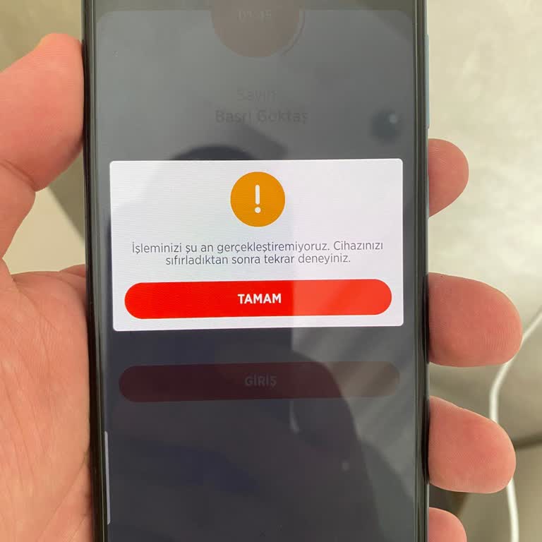 Ziraat Bankası Cihaz Sıfırlama Hatası