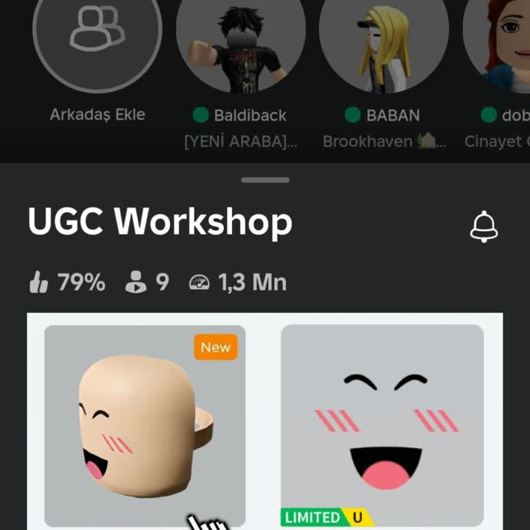 ROBLOX Gelmeyen Robuxlu Eşya