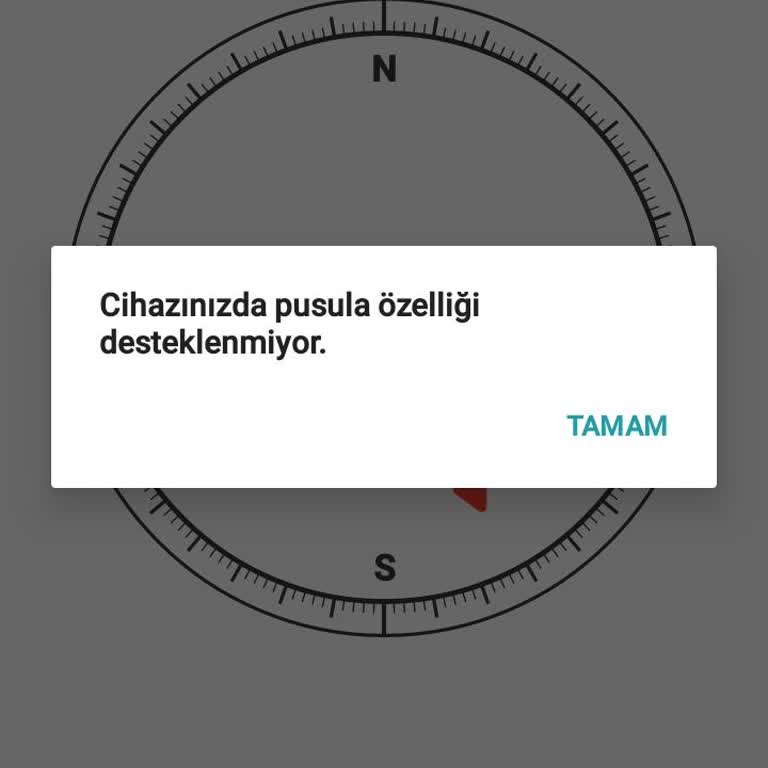 Samsung Telefon Pusula Desteklenmiyor Diye