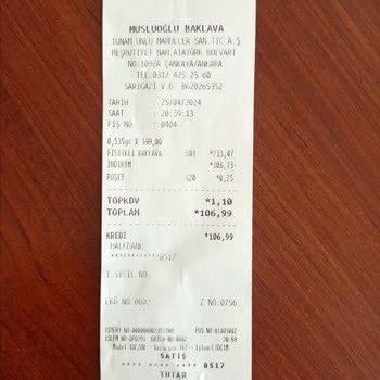 Musluoğlu Baklavaları Bozuk Galiba