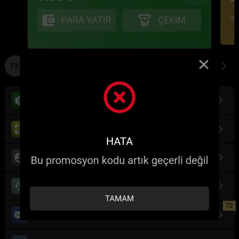 Gameofbet Kod Alanı Sürekli Hata Veriyor