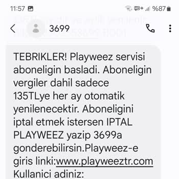 Play Weez E Bilgim Dışında Üyelik