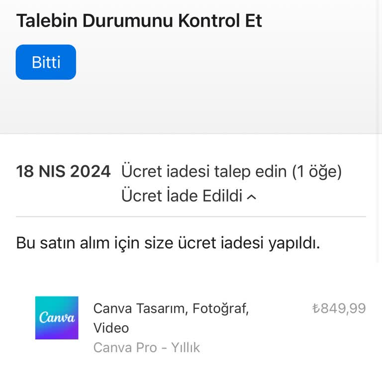 Apple Store App Store İade Yapmıyor!