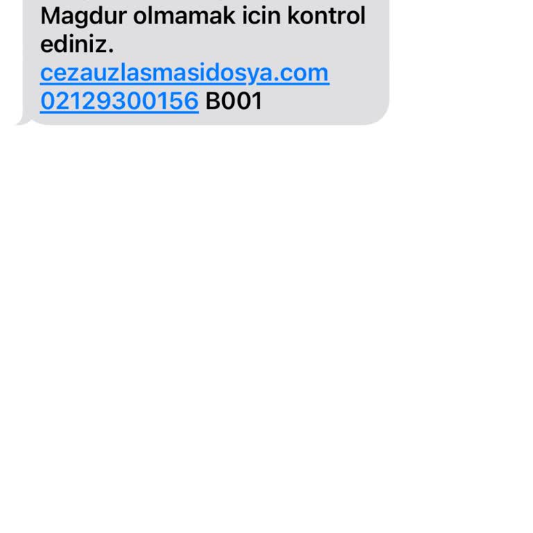 ERESTA (SMS) Ceza Dosyası SMS İ
