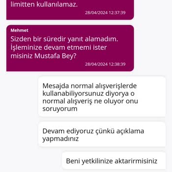 QNB Finansbank Limit Var Normal Alışveriş Yap Deyip Yaptırmıyor