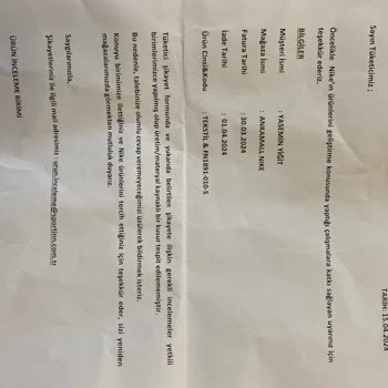 Nike Kalitesiz Ürün İade Talebini Reddetti