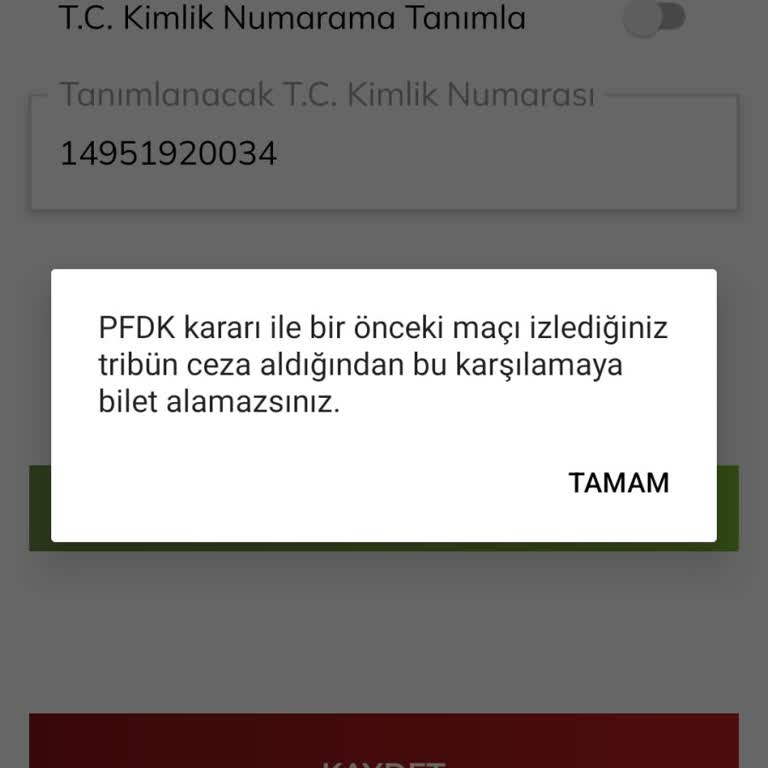 Passolig Tribün Cezamı Kaldırma