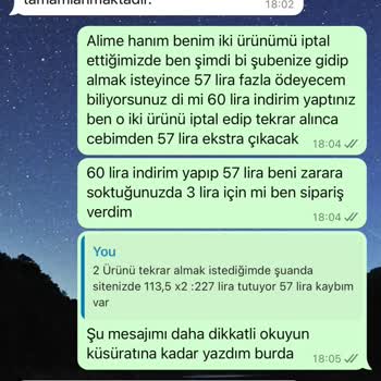 A101 İn 60 Lira Kupon Mesajı Gönderip 57 Lirasını Geri Alması