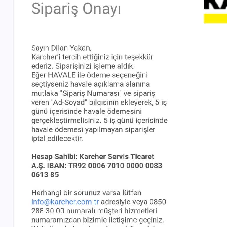 Karcher Cam Temizleme Makinesi Siparişim Hüsranla Sonuçlandı