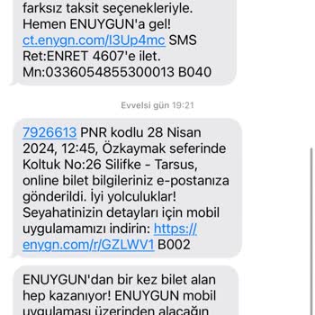 Enuygun.com Bilgilendirme Eksikliği Ve Rötar Mağduriyeti