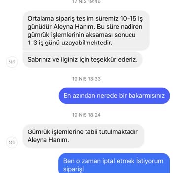 Mermaid's Glance Siparişim Gönderilmiyor İptal Etmek İstediğimde İptal Etmiyorlar