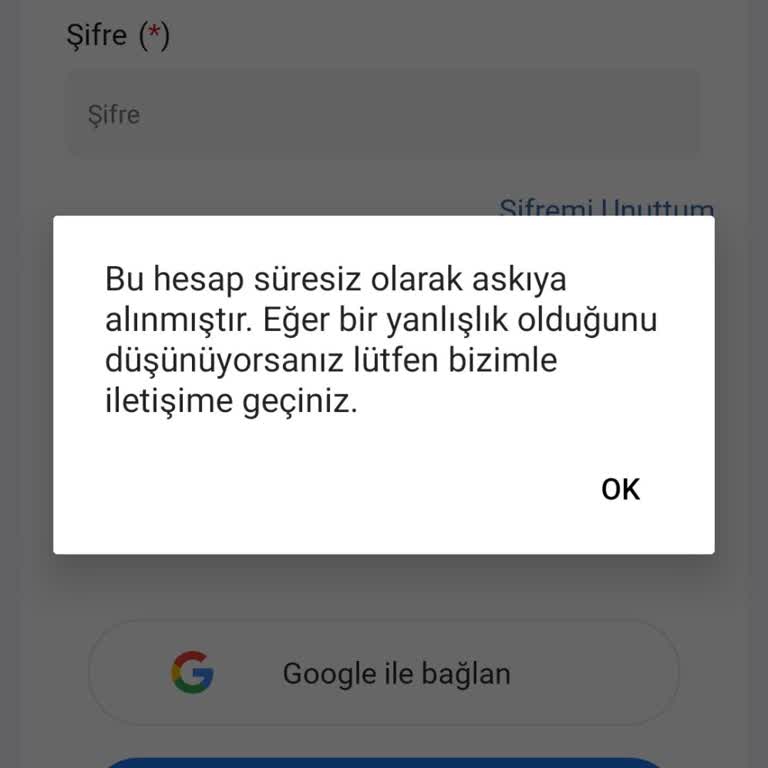 Mackolik.com Haksız Şekilde Hesabın Süresiz Askıya Alınması