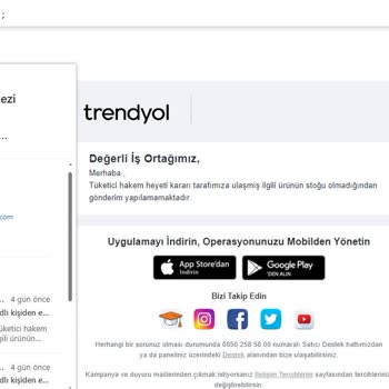 Trendyol Kanunlara Uymuyor! İnsanları Mağdur Ediyor.