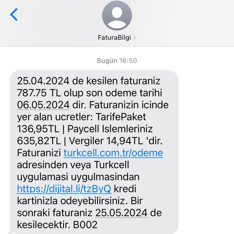 Turkcell Faturalandırma Problemi Yaşıyorum.!