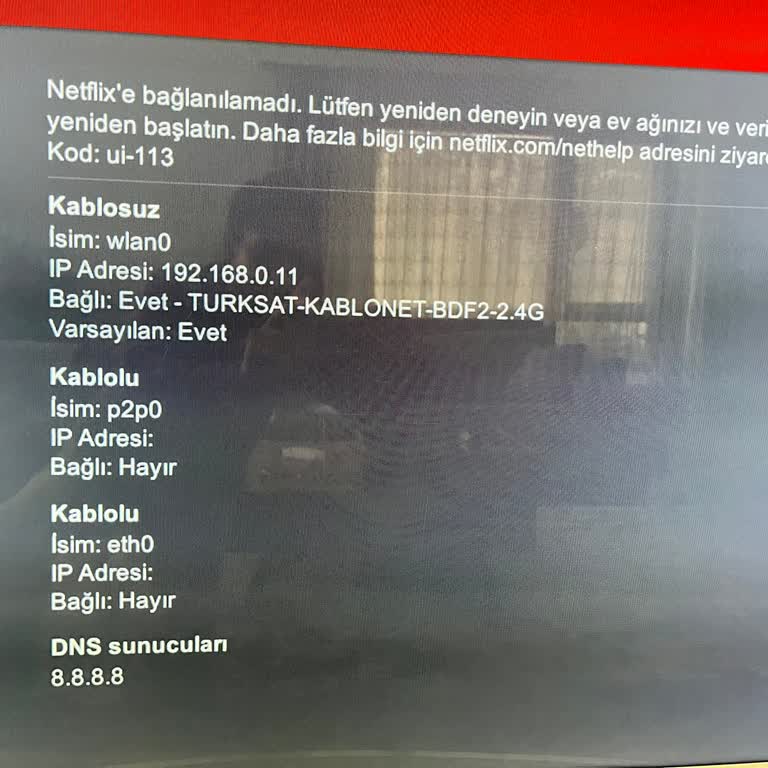 Samsung TV Netflix İzleyememe Problemi