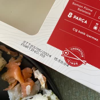 Dardanel Sushida Sushi Ürünün Somonu Bozuk Çıktı