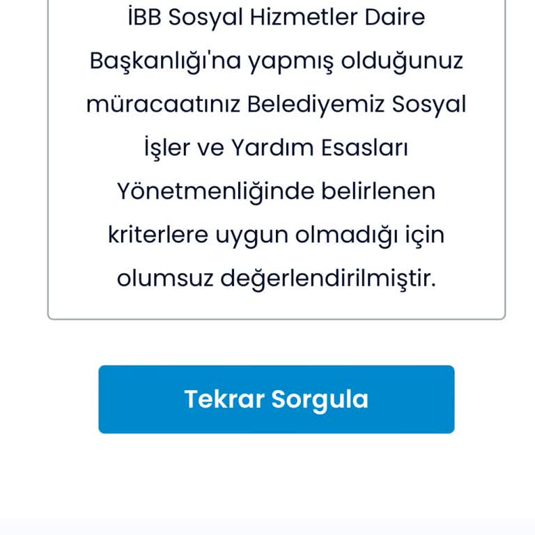 İbb Yenidoğan Yardımı Reddi