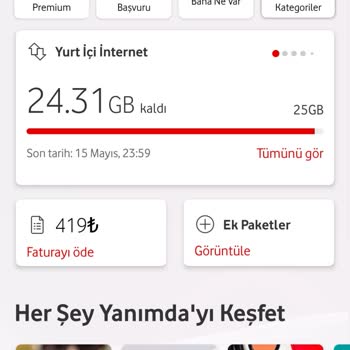 Vodafone Faturalı Tarifemde Görünen Ve Ödemem Gereken Fiyat Farkı Hk.