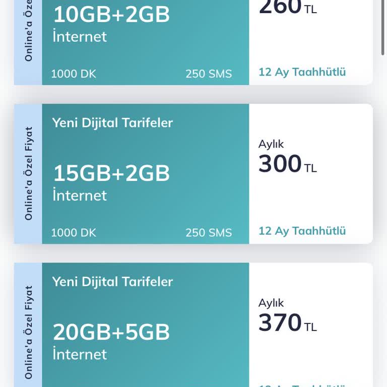 Türk Telekom Mobil Yüksek Fiyatlı Tarife Sorunu