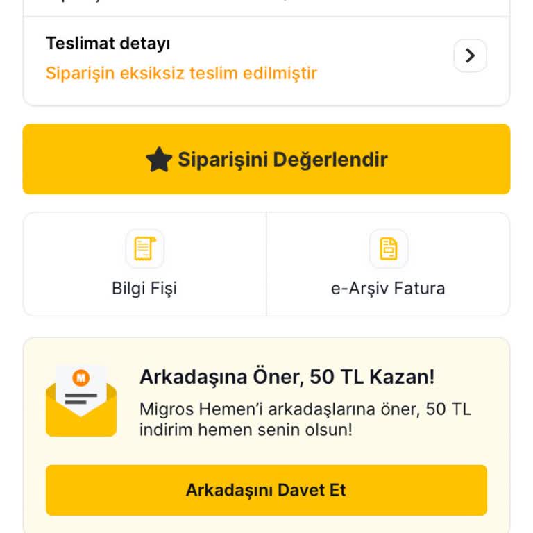 Migros Hemen Uygulaması Muhatap Yok