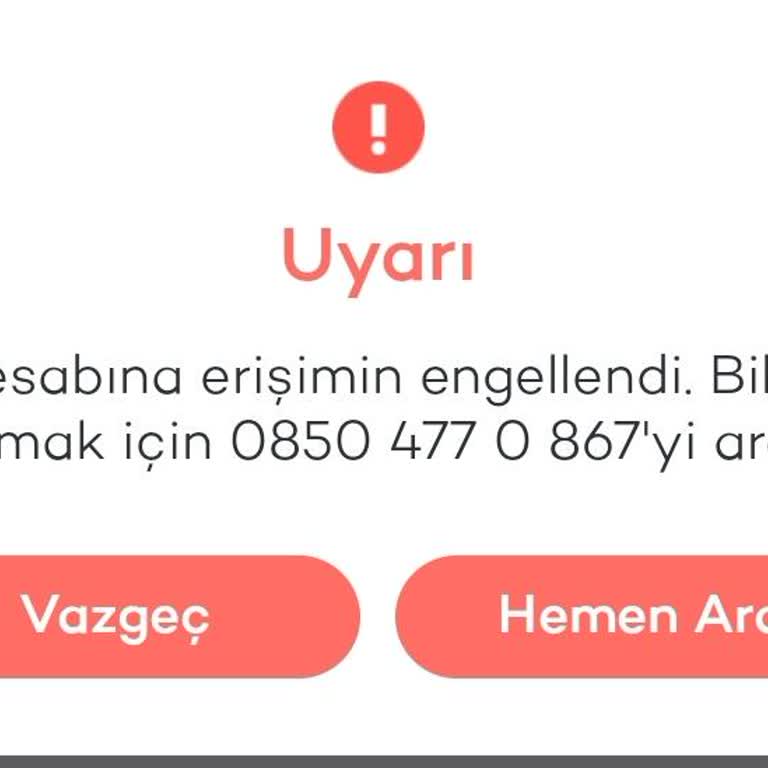 Tosla Hesabıma Sebepsiz Yere Erişim Engellendi