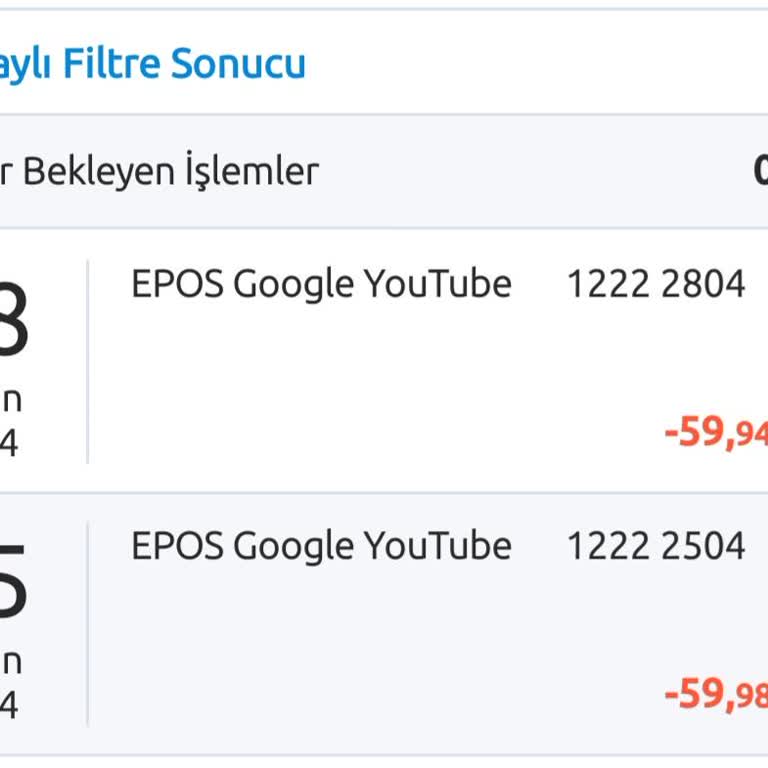 Youtube.com Premium Üyelik 2 Kez Para Çekme