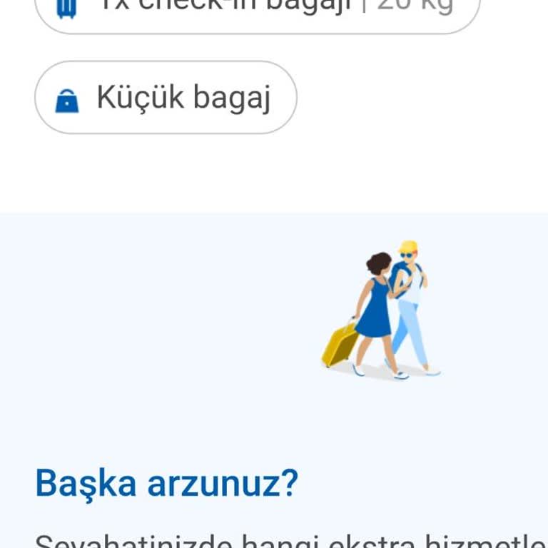 Pegasus Tanımlı Bagaj Hakkımı Kullandırmıyor