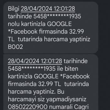 Facebook Google Habersiz Para Çekimi