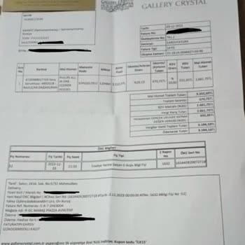 Gallery Crystal Ve Philips Müşteriyi Zarara Uğratıyor!