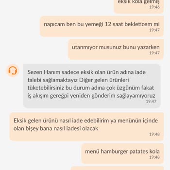 Trendyol GO Siparişte Eksik Varsa İade Edin Deyip Ürünü Getirmiyor!