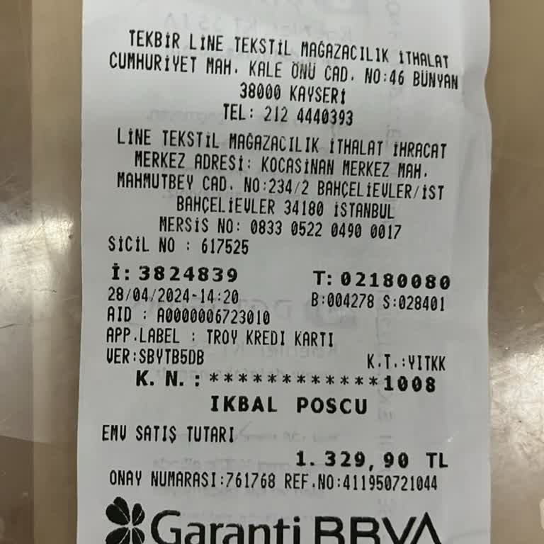 Tekbir Giyim De İade Yokmuş