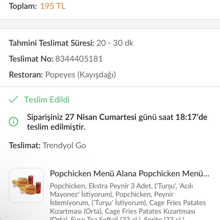 Trendyol Yemek Eksik Ürüne İlgisizlik Çözüm Yok